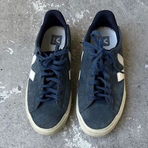 Veja Blue suede low tops